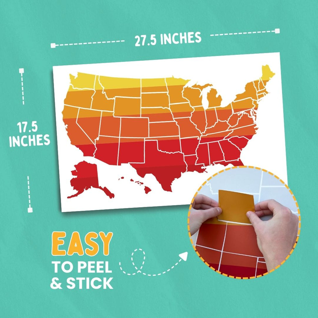 RV Travel Map - Blue Mountain Scape