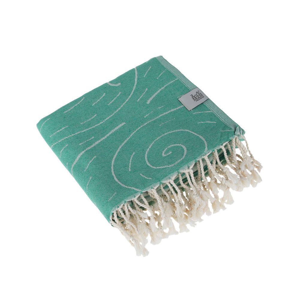 Bison Turkish Towel - Green