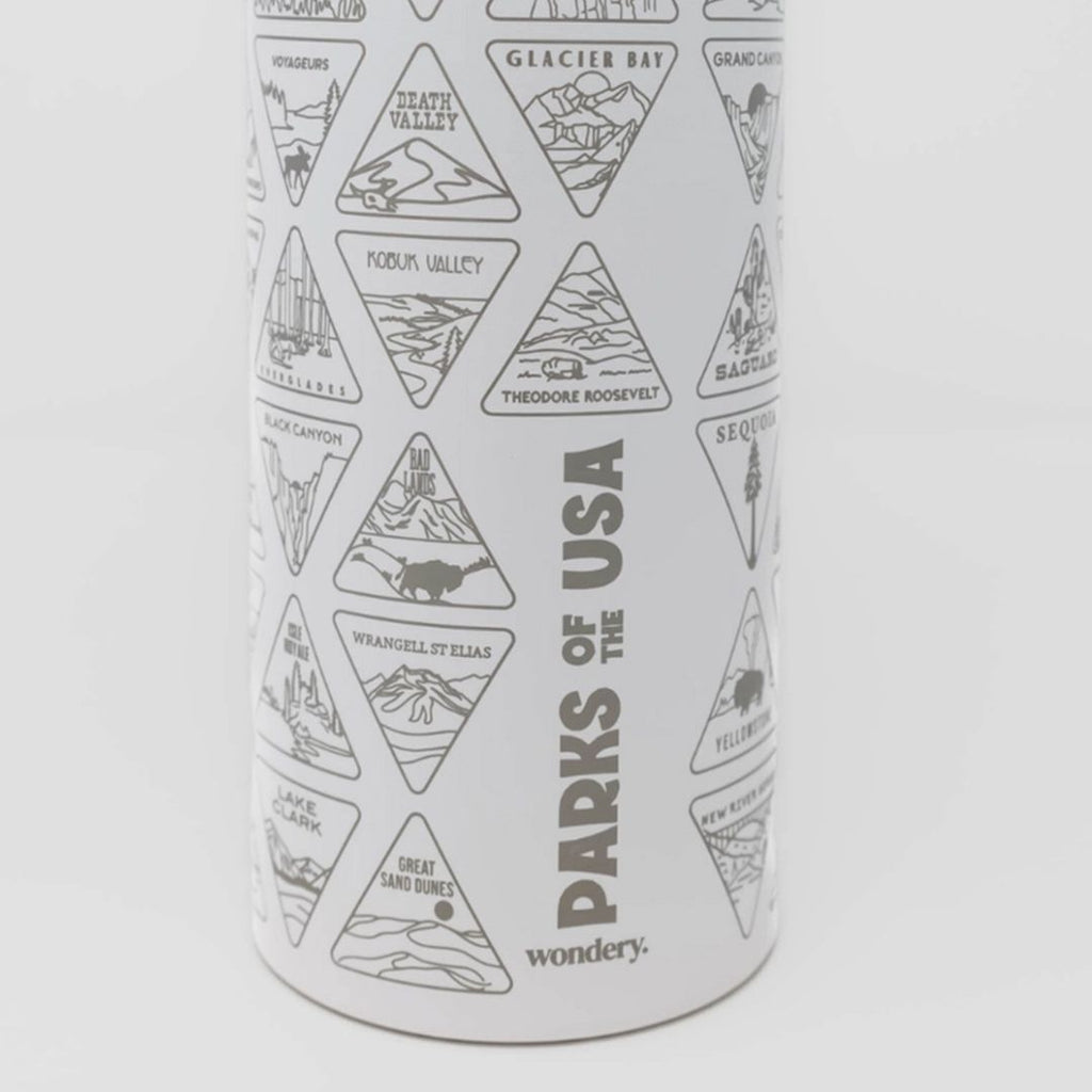 The Original Parks of the USA Bucket List Water Bottle 32oz