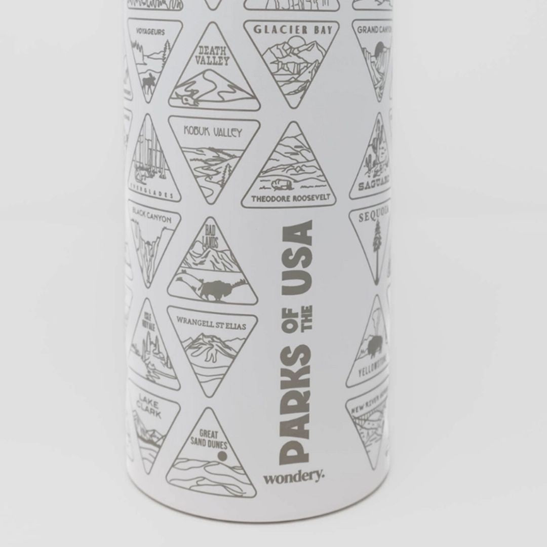 The Original Parks of the USA Bucket List Water Bottle 32oz