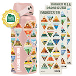 The Original Parks of the USA Bucket List Water Bottle 32oz