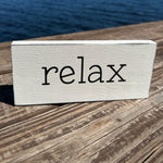 RV Wood Sign - Relax