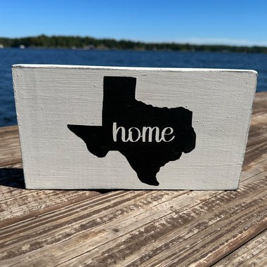 RV Wood Sign - Home Texas