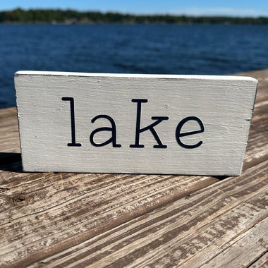 RV Wood Sign - Lake