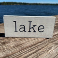 RV Wood Sign - Lake