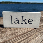 RV Wood Sign - Lake